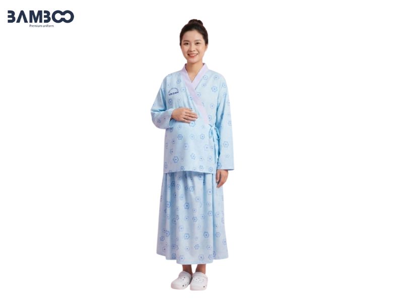Áo choàng phẫu thuật giúp sản phụ thuận tiện chuẩn bị, thực hiện và theo dõi sau thủ thuật