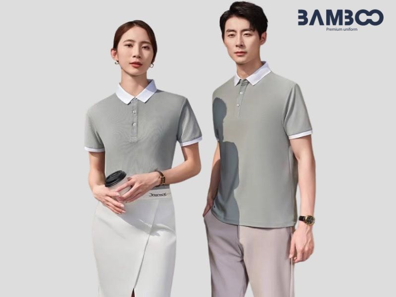Áo đồng phục xám khói