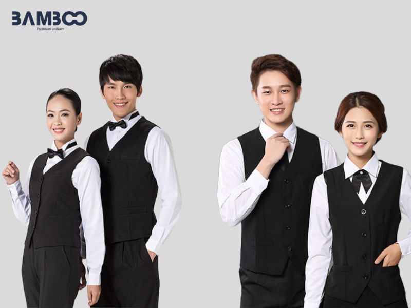 Áo gile nhân viên phục vụ