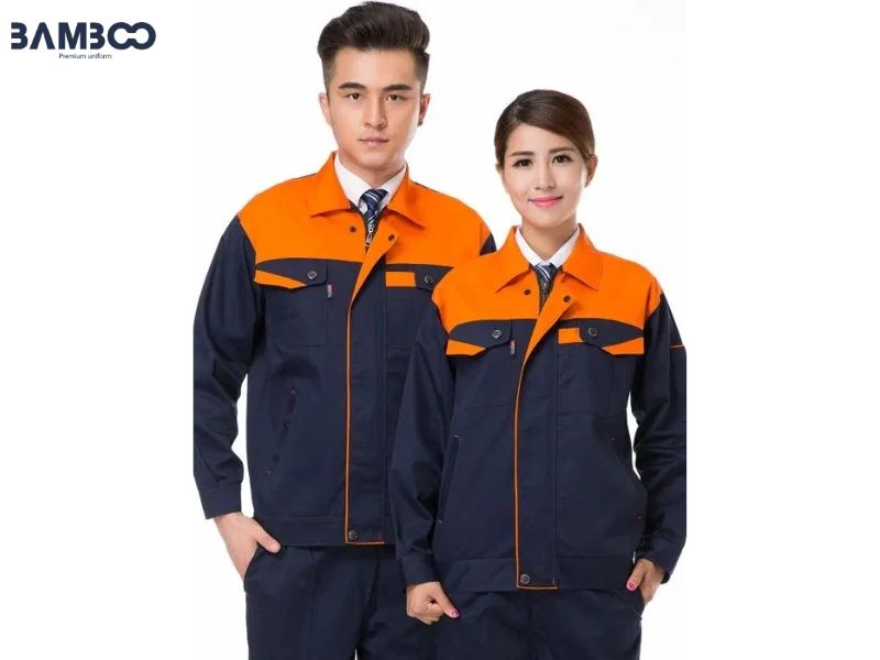 Áo kỹ thuật viên ô tô tay dài che phủ tốt, bền, tiện dụng và chuyên nghiệp khi làm việc
