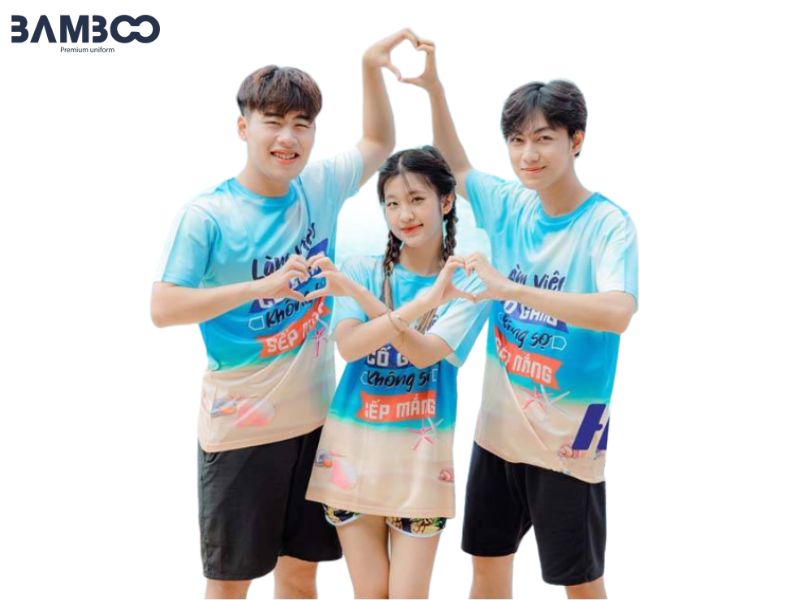 Áo phông cổ tròn năng động cho hoạt động team building