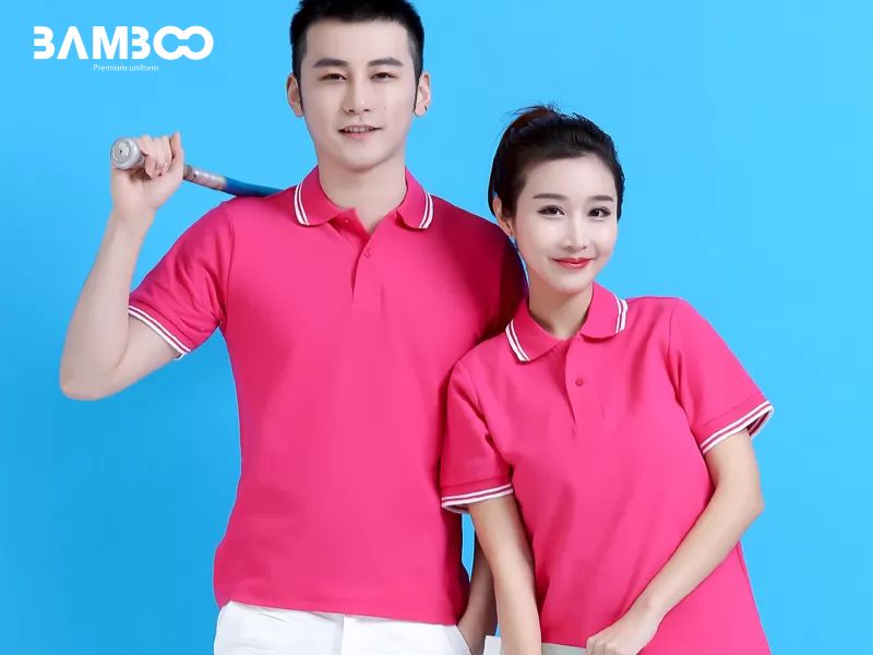 Áo polo hồng thanh lịch, thoáng mát, tôn vẻ chuyên nghiệp và năng động