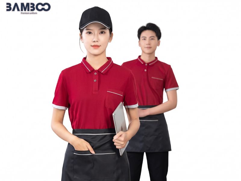 Áo polo đồng phục quán lẩu lịch sự, thoáng mát, giữ form tốt