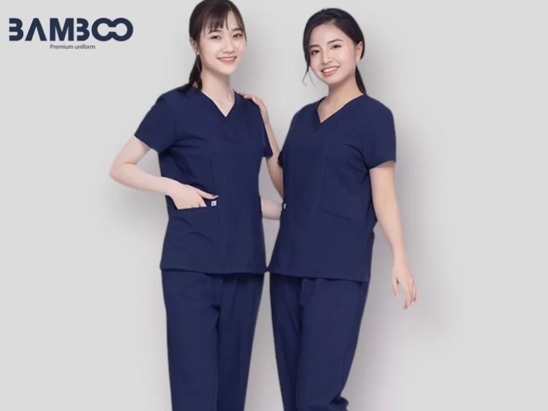 Áo Scrubs mềm mại, thoáng khí giúp vận động thoải mái