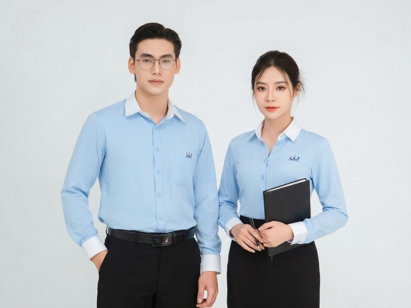 Áo sơ mi đồng phục cho khối văn phòng