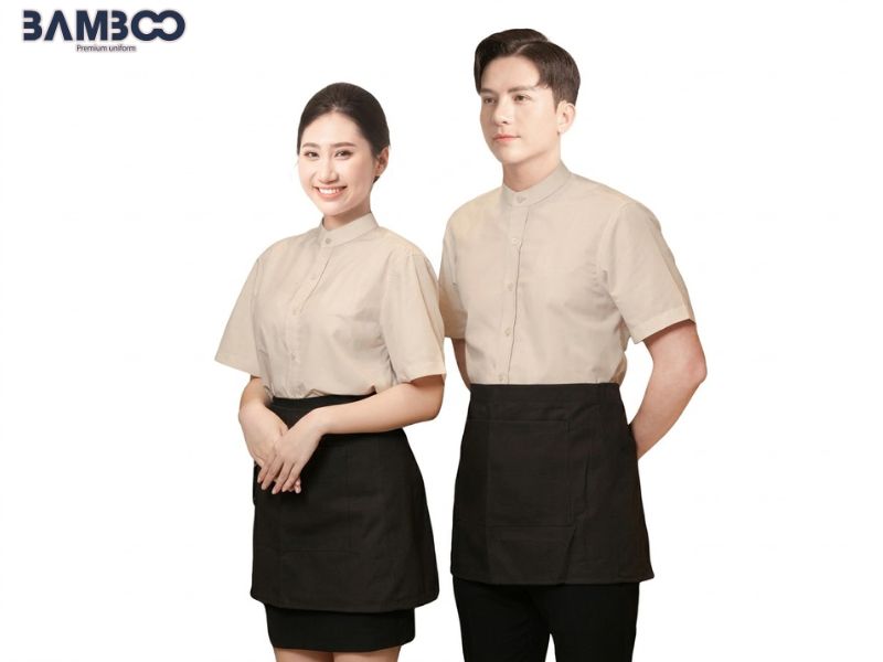 Áo sơ mi phục vụ chỉn chu, ít nhăn, giữ form tốt, thuận tiện di chuyển và làm việc