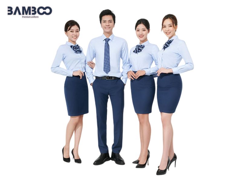 Áo sơ mi đồng phục sale ô tô thanh lịch, dễ phối quần tây hoặc chân váy