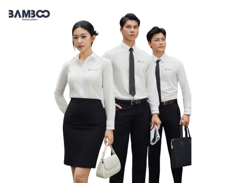 Áo sơ mi showroom tạo vẻ thanh lịch, chỉn chu và đồng bộ cho đội ngũ nhân viên