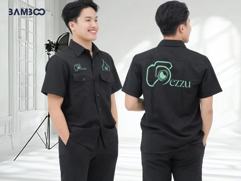 Đồng phục sơ mi studio cao cấp, lịch sự, giữ form đẹp &nbsp;