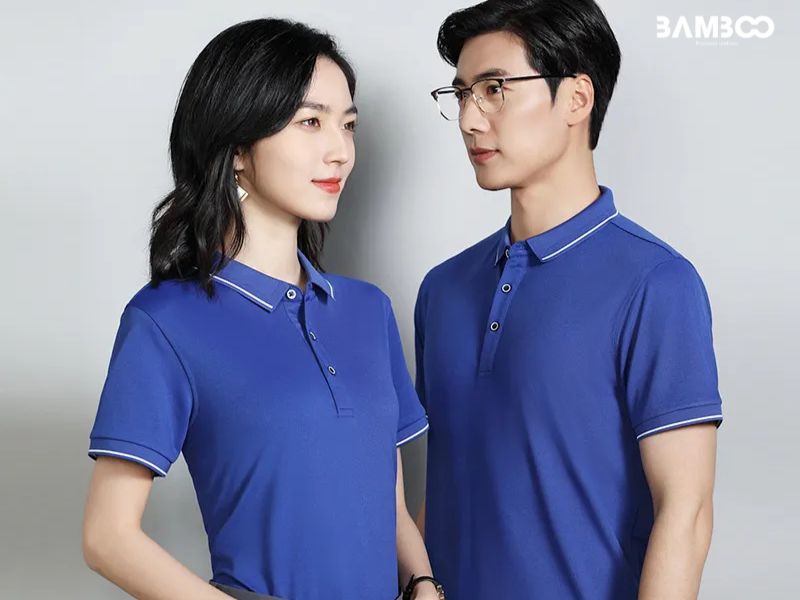 Áo thun đồng phục có cổ may từ vải AirCool