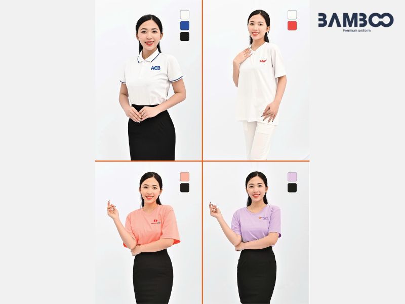 Áo thun cổ tròn năng động, chất vải mịn, in logo nổi bật