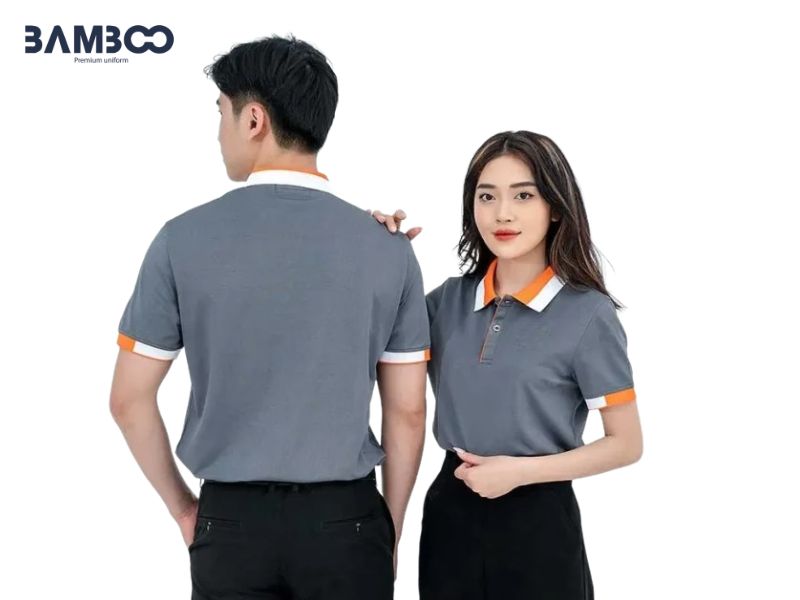 Áo thun cổ trụ phối màu hiện đại, tạo điểm nhấn