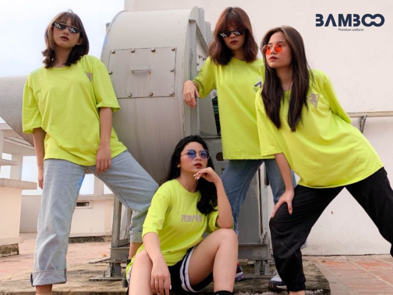 Áo đồng phục du lịch cam Neon rực rỡ