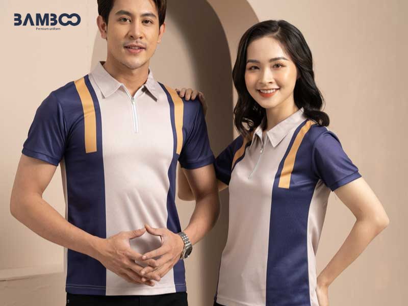 Áo thun đồng phục cho cố vấn dịch vụ hoặc nhân viên kiểm tra xe nhanh