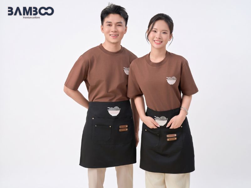 Áo thun đồng phục quán lẩu năng động, thoáng mát, dễ vận động