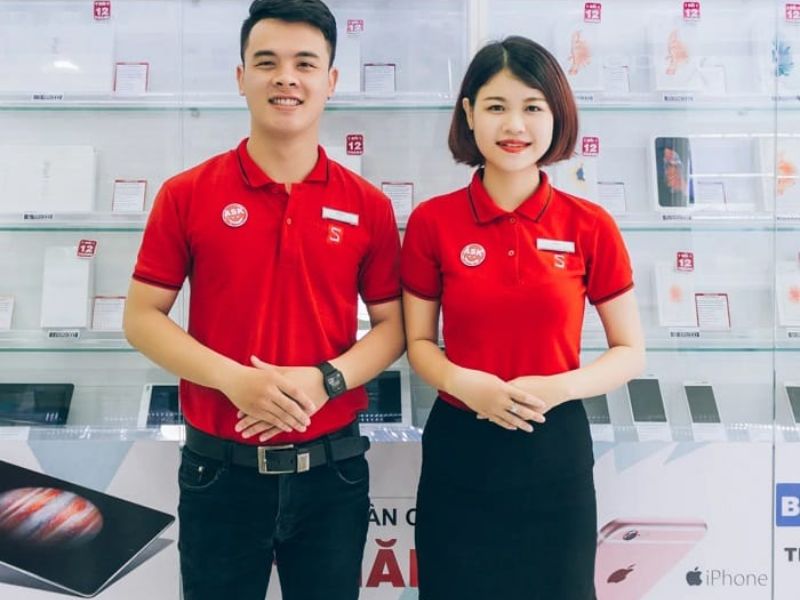 Áo thun polo đồng phục bán hàng lịch sự, năng động
