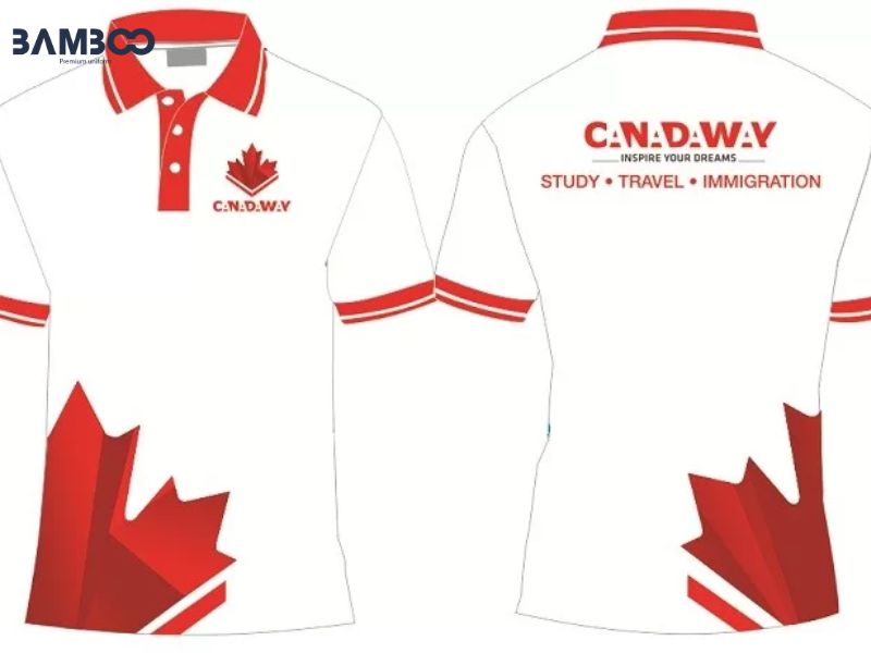 Áo thun quà tặng màu trắng họa tiết hoa đỏ nổi bật nhưng vẫn tinh tế