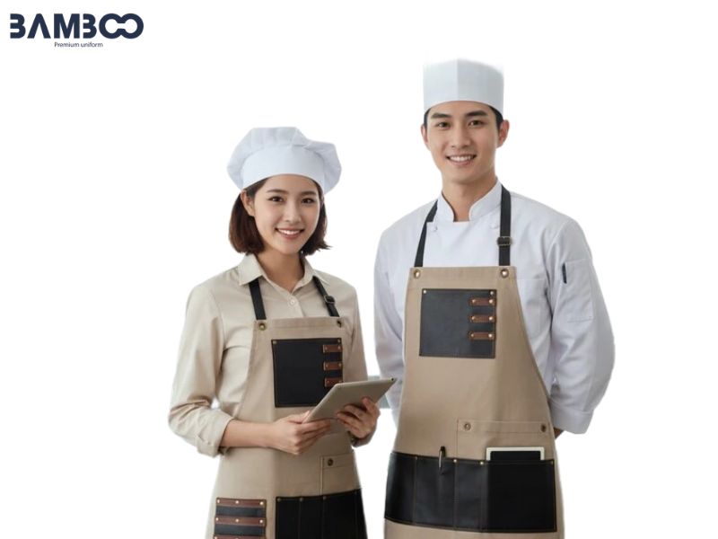 Bamboo Uniform chuyên thiết kế và may tạp dề đầu bếp cho nhà hàng với chất lượng vượt trội