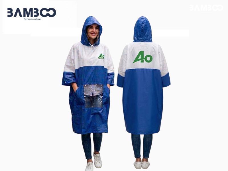 Áo mưa Bamboo Uniform bền đẹp, in logo sắc nét, giá tối ưu