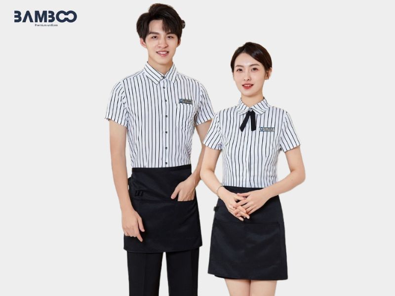 Bamboo Uniform may áo sơ mi đồng phục nhà hàng giá tốt, cam kết chất lượng