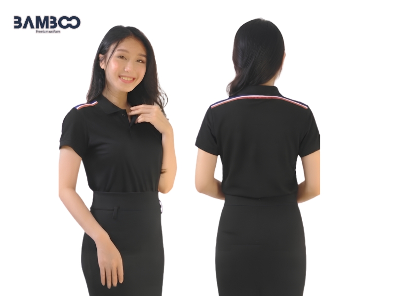 May áo thun đen tay ngắn tại Bamboo Uniform với thiết kế đẹp, chất lượng và chi phí hợp lý