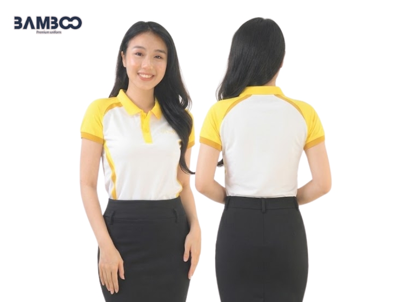 Bamboo Uniform may áo thun công ty Vissa theo yêu cầu, đẹp, chuẩn form, chất lượng