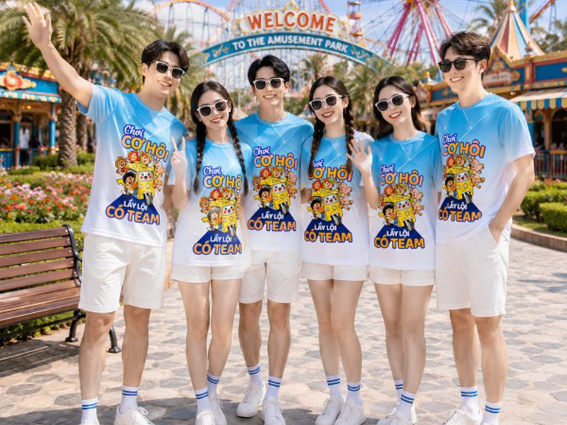 Bamboo Uniform may áo thun đồng phục mùa hè thoải mái, thoáng mát