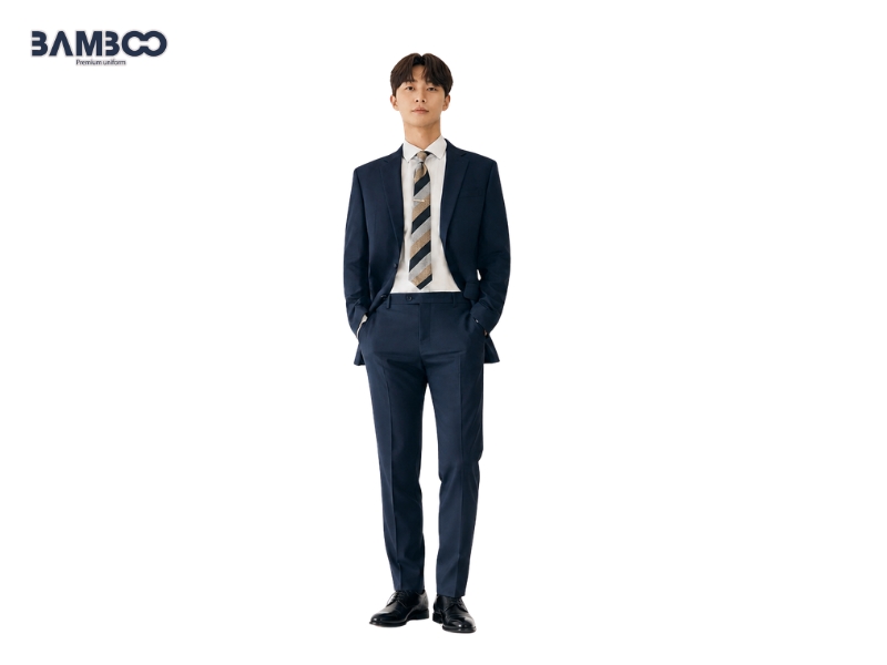 Bamboo Uniform may vest nam Bamboo 08 cao cấp, chuẩn form, đẹp và bền