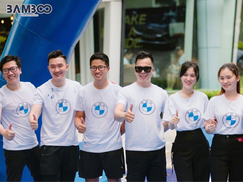 Bamboo Uniform nhận may đồng phục BMW theo yêu cầu, hỗ trợ thiết kế và in thêu logo chuyên nghiệp