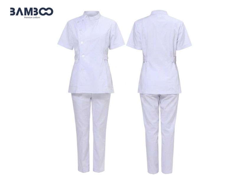 Bamboo Uniform may đồng phục điều dưỡng trắng giá xưởng, chất lượng cao, giao hàng toàn quốc