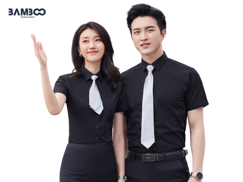 Bamboo Uniform may đồng phục sơ mi công sở mùa hè cao cấp, chuẩn form