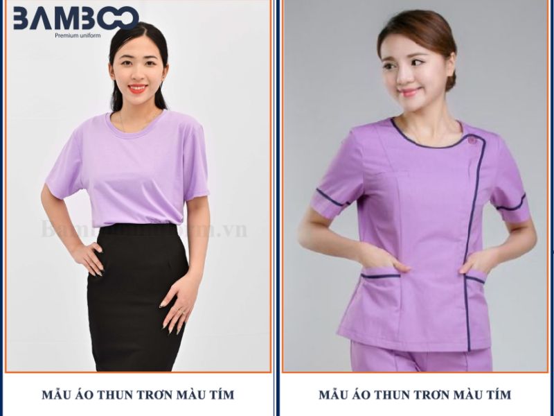Bamboo Uniform - Đối tác may đồng phục tím thiết kế đa dạng, dịch vụ tân tâm