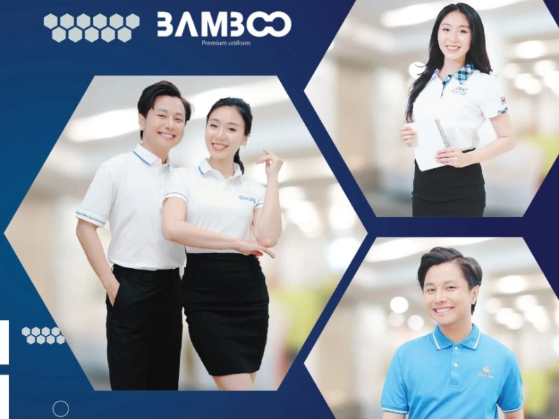 Bamboo Uniform may đồng phục từ vải Poly Spandex chất lượng cao, giá tốt