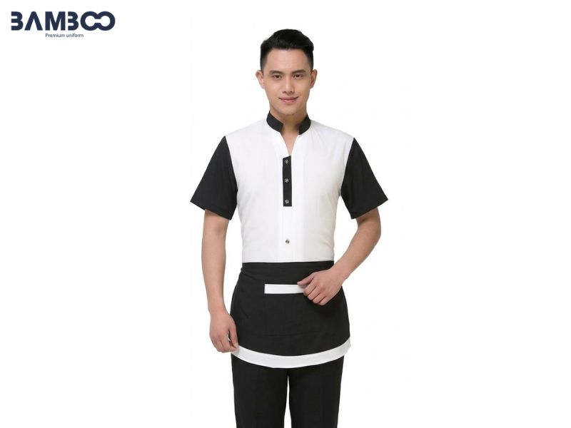 Bamboo Uniform may áo phục vụ trắng đen chuyên nghiệp, giá tốt