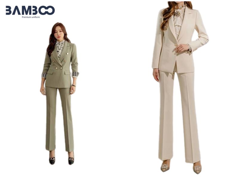 Bamboo Uniform may vest nữ chuẩn dáng, sang trọng với công nghệ rập 3D hiện đại
