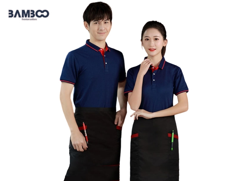 Bamboo Uniform may combo đồng phục nhà hàng theo yêu cầu, đa dạng mẫu mã, chất liệu và phụ kiện