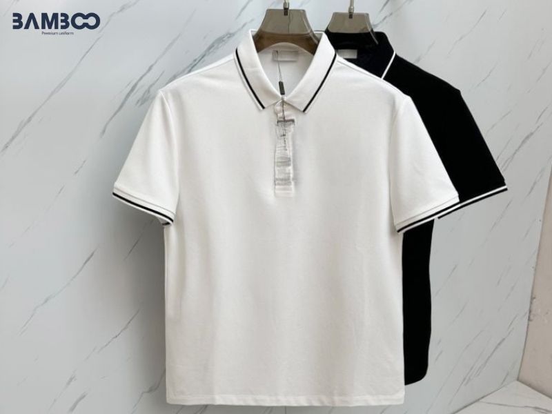 Áo thun trắng viền đen nên giặt nhẹ nhàng, phơi mát thoáng máy, tránh tẩy và nhiệt cao