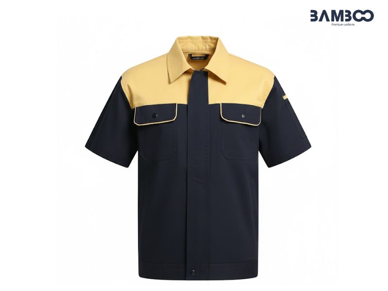 Đồng phục kỹ thuật vàng xanh nên giặt riêng và phơi nơi khô thoáng