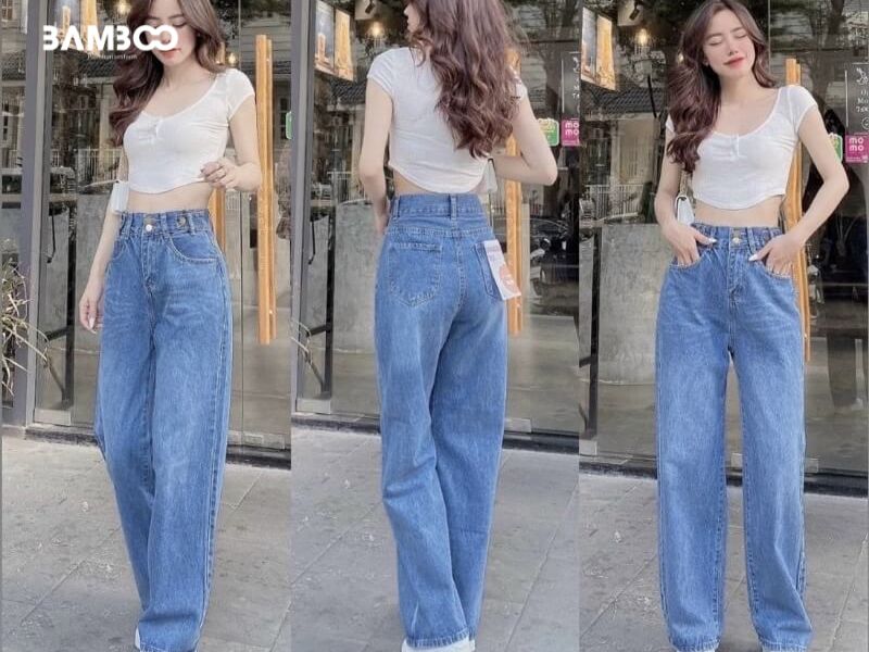 Bí kíp chọn quần Jean ống suông "chuẩn chỉnh" cho mọi vóc dáng