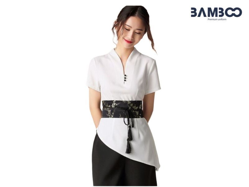 Đồng phục spa dưỡng sinh nên chọn vải co giãn thoải mái, màu nhã nhặn và hài hòa không gian