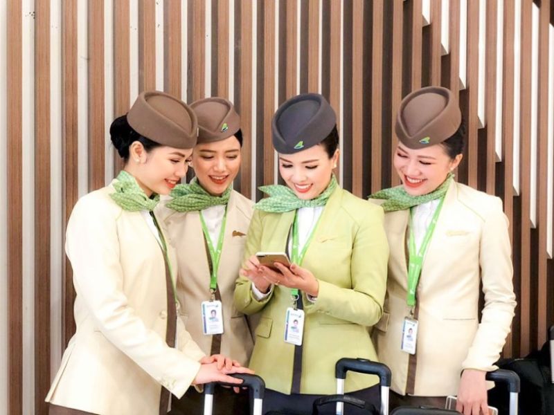 Bộ đồng phục tiếp viên Bamboo Airways
