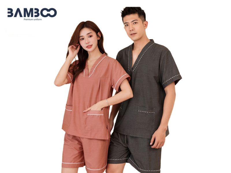 Bộ pijama spa form rộng thoải mái, hỗ trợ vận động linh hoạt&nbsp;
