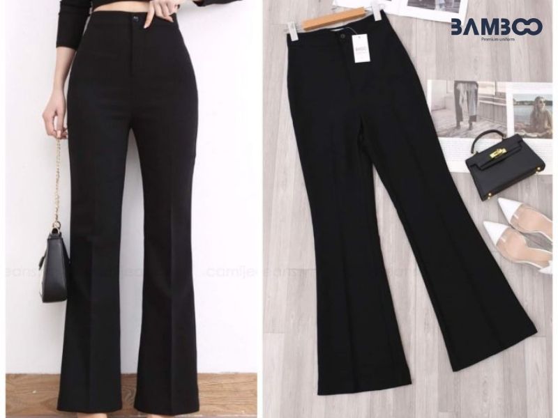 Quần tây nữ công sở dáng ống loe