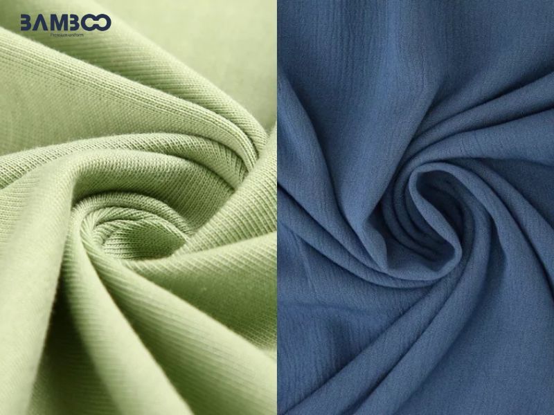 Vải không nhăn được xử lý đặc biệt để giữ bề mặt luôn phẳng phiu