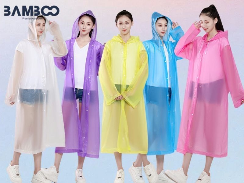 Những mẫu áo mưa Bamboo Uniform sản xuất phổ biến