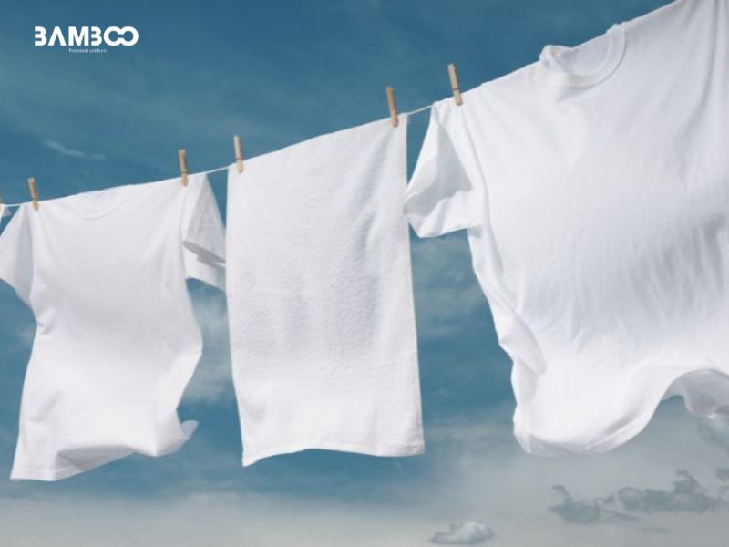 Áo quần in kỹ thuật số nên lộn mặt trái của áo trước khi phơi, chọn nơi thoáng mát