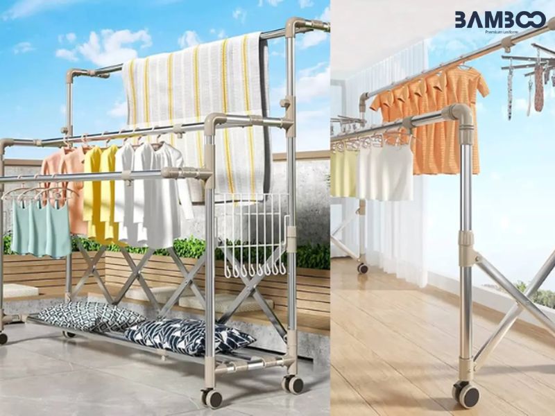 Phơi khô hoàn toàn và vệ sinh tủ quần áo định kỳ để tránh ẩm mốc