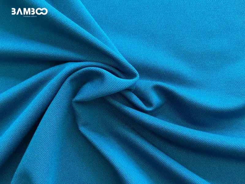 Vải AirCool cấu tạo từ 90% sợi Polyester và 10% sợi Spandex