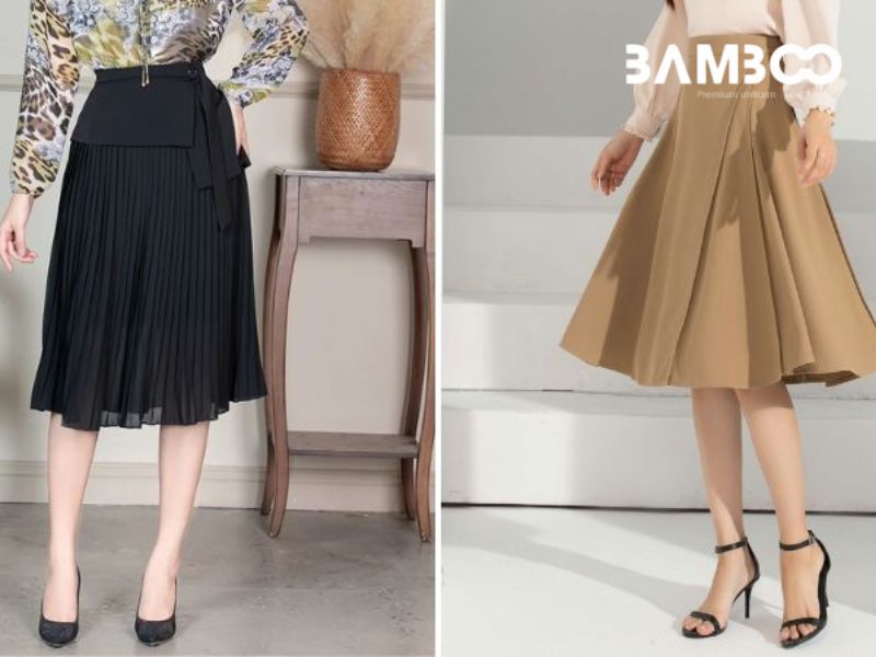 Các mẫu chân váy công sở đẹp