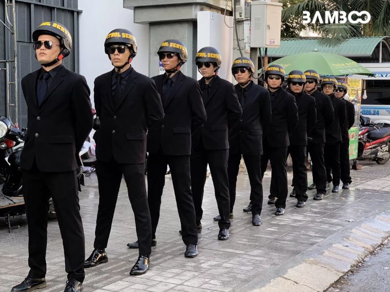 Chất vải may đồng phục vệ sĩ chuyên nghiệp 